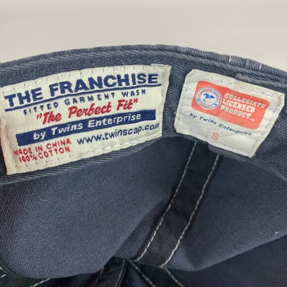 Creighton Blue Jays NCAA Navy Blue Twins Enterprise Franchise Fitted Hat Small - Picture 6 of 6